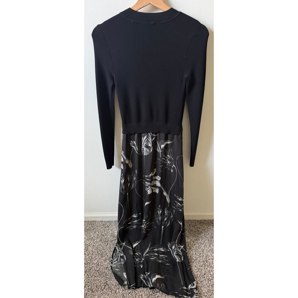 Ted Baker London Alettaaa Knit bodice long sleeve midi dress women's size 0 - Picture 7 of 8